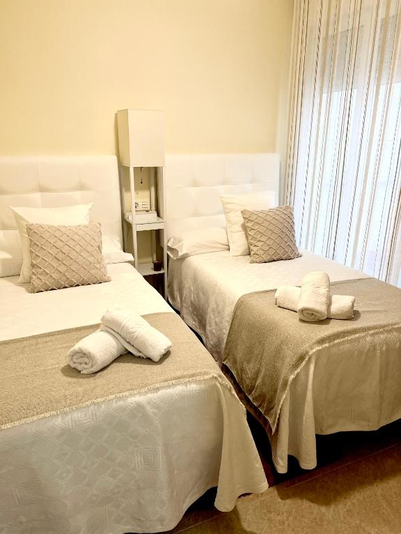 Postel nebo postele na pokoji v ubytování Apartamento Playa Blanca