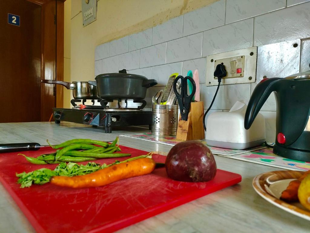 Kuchyň nebo kuchyňský kout v ubytování UVs Homestay