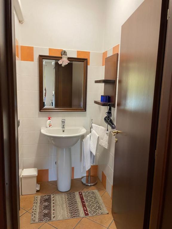 Koupelna v ubytování Agriturismo Le Viole