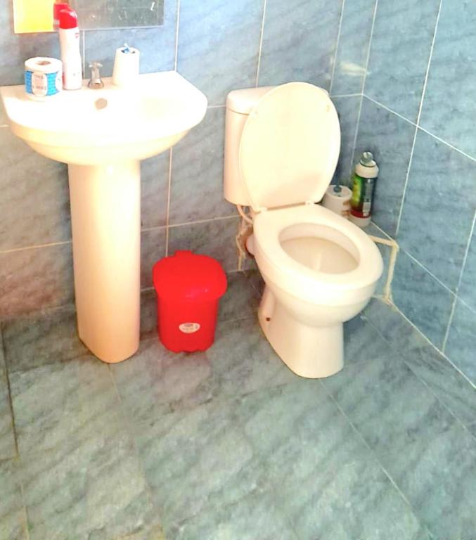 Koupelna v ubytování Jacky's Milimani suites