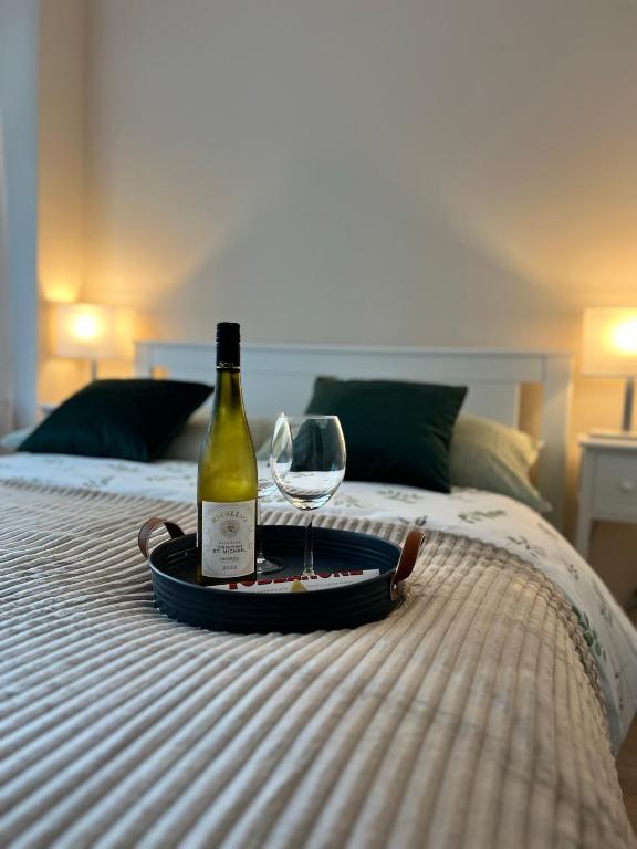 Postel nebo postele na pokoji v ubytování Apartament Harmony