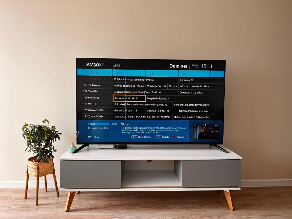TV a/nebo společenská místnost v ubytování Apartament Harmony