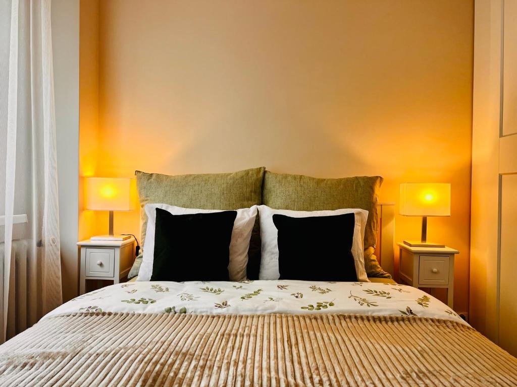 Postel nebo postele na pokoji v ubytování Apartament Harmony