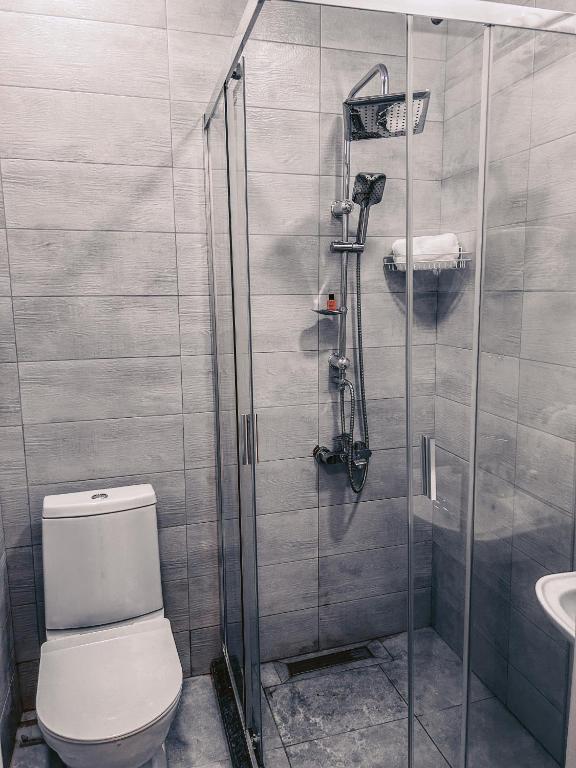 Koupelna v ubytování Apple cozy hotel