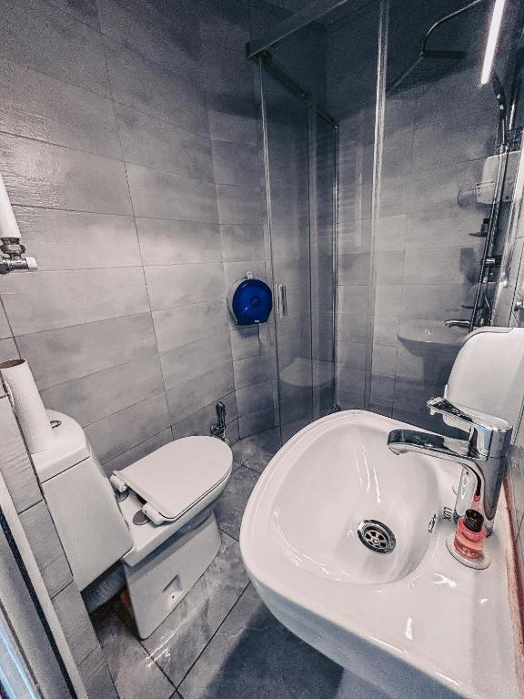 Koupelna v ubytování Apple cozy hotel