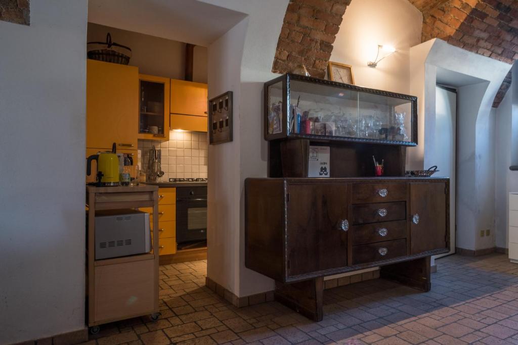 Kuchyň nebo kuchyňský kout v ubytování CASA DI LUCA