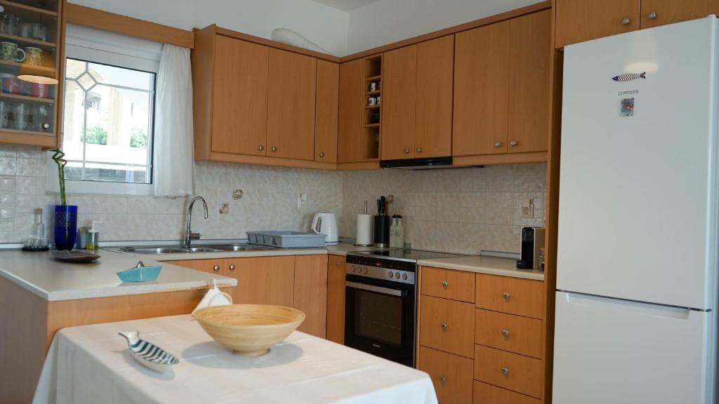 Kuchyň nebo kuchyňský kout v ubytování Urban Blue House