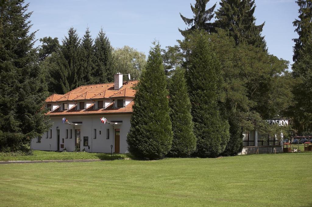 Zahrada ubytování Pension Konopiste