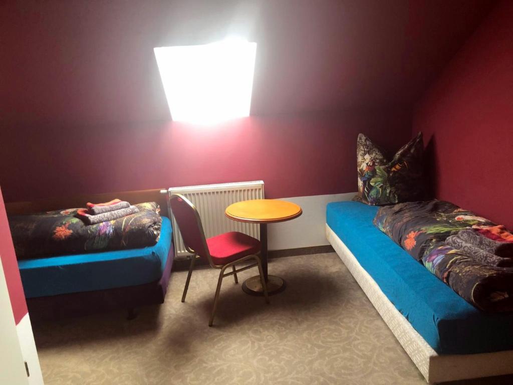 Postel nebo postele na pokoji v ubytování Monteurzimmer Riesa