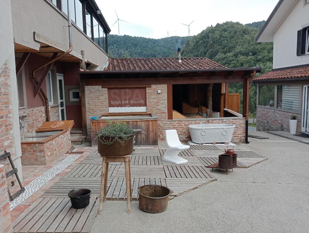 LaGaressina suite Anna - Jacuzzi & Spa - King Room Met Spa -bad