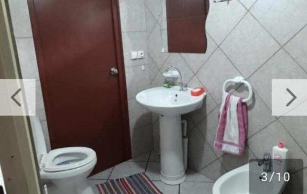 Koupelna v ubytování Chez Guy , chambre privée