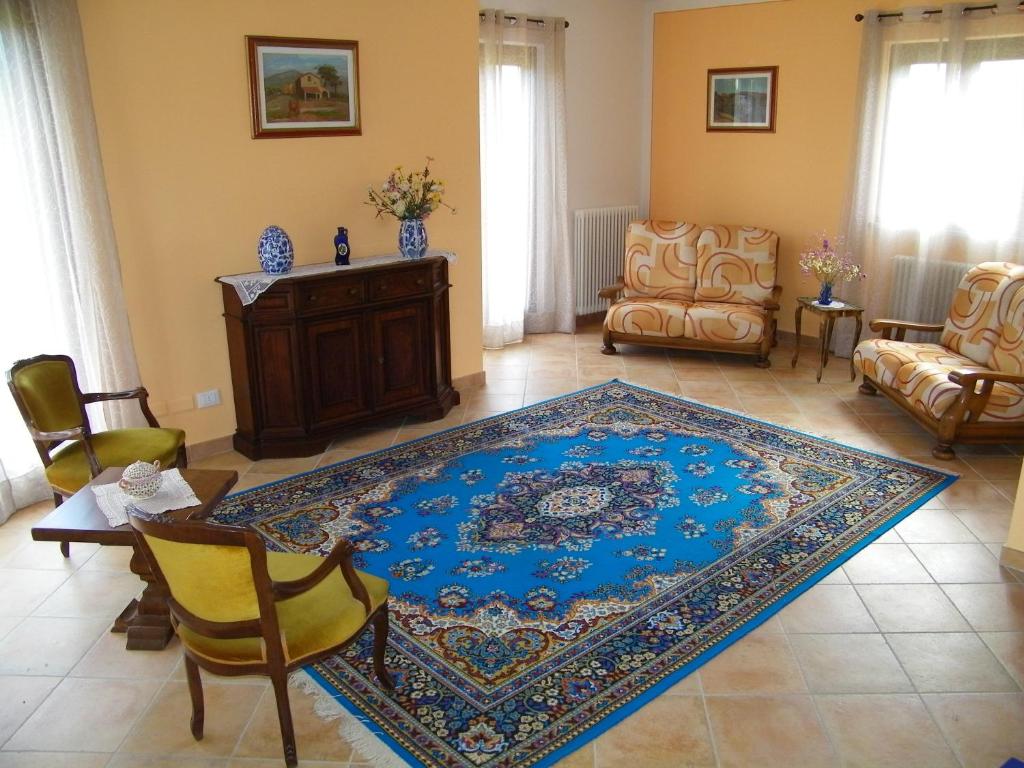 Ruang duduk di Triolivo B&B