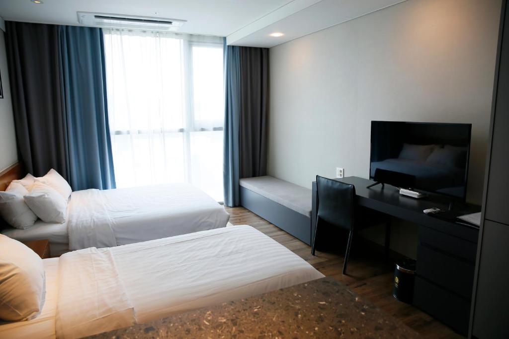 J One Hotel Cheongju - غرفة ديلوكس عائلية توأم