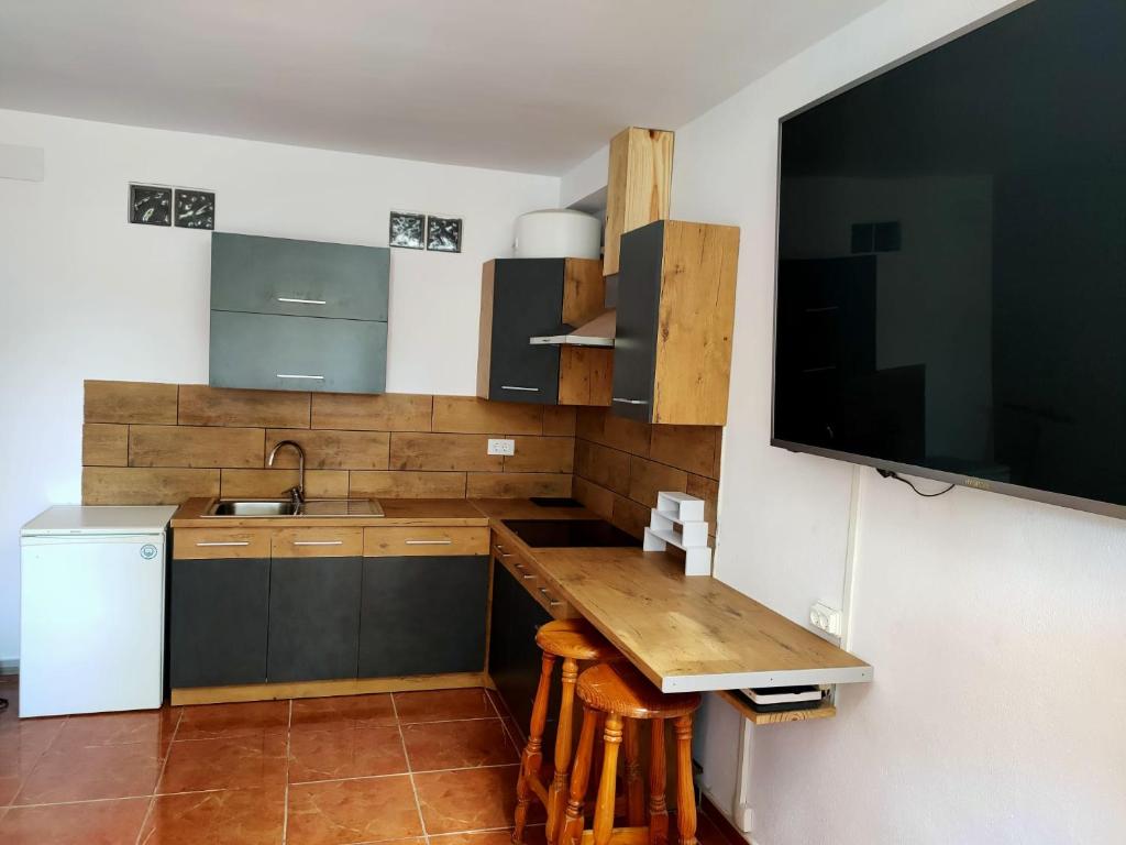Kuchyň nebo kuchyňský kout v ubytování Captain Morgan House