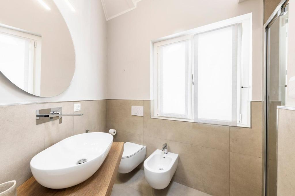 Koupelna v ubytování B&B De I Bravi