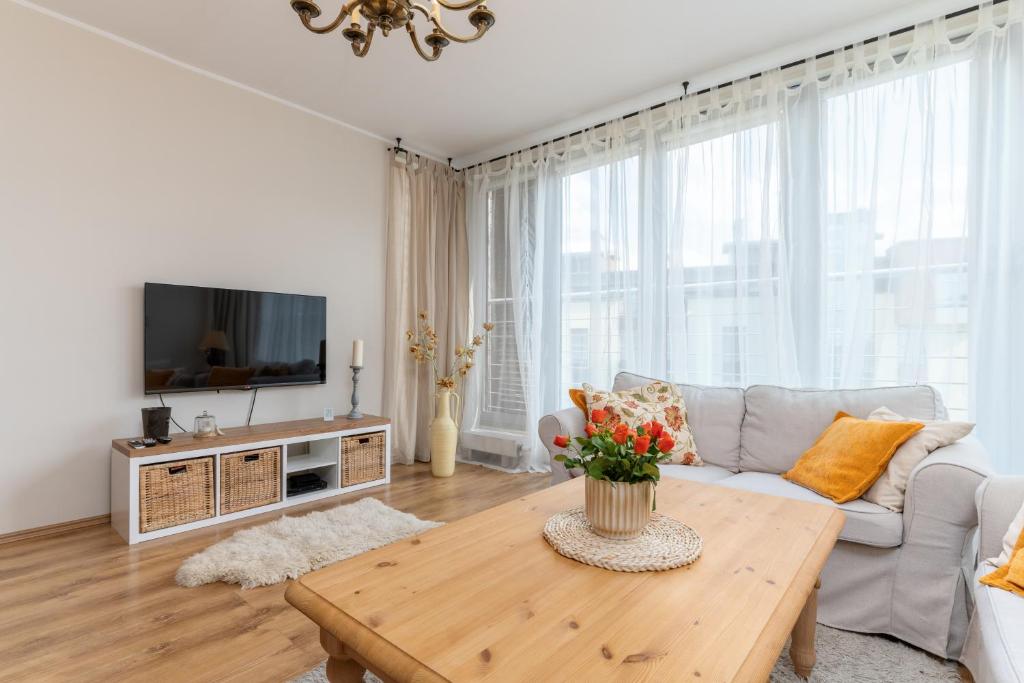 Telewizja i/lub zestaw kina domowego w obiekcie Apartament Zeta - Zeta Park