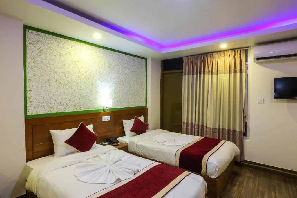 Postel nebo postele na pokoji v ubytování Hotel Sekai