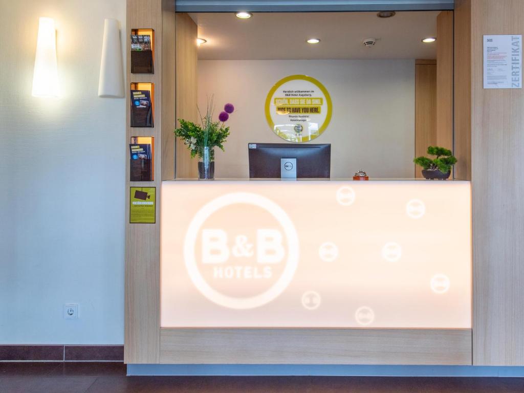 Vstupní hala nebo recepce v ubytování B&B Hotel Augsburg-Süd