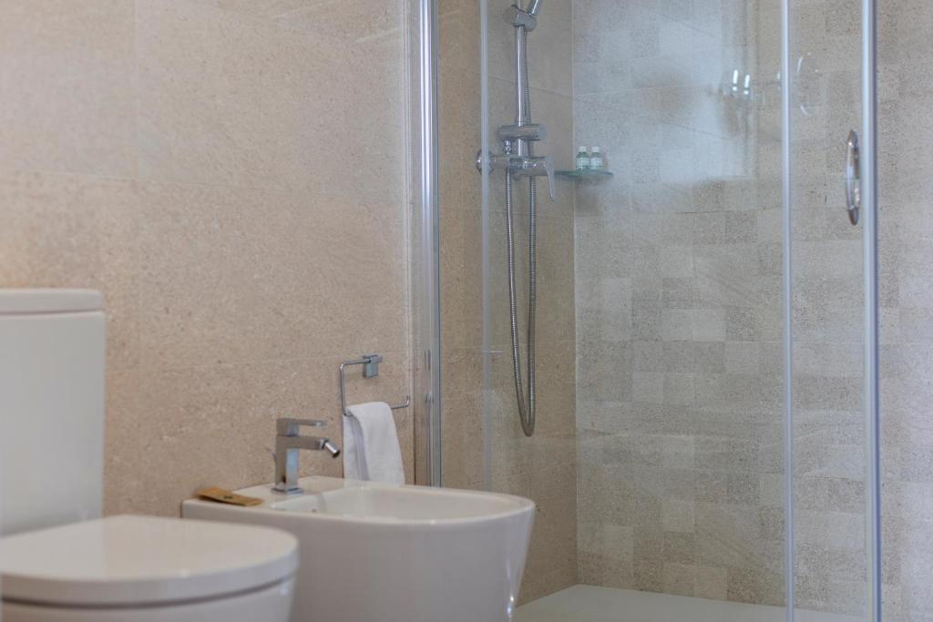 Koupelna v ubytování Hotel O Cabazo