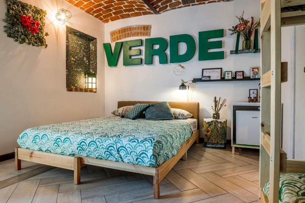 Łóżko lub łóżka w pokoju w obiekcie Il Martinetto Bed & Breakfast