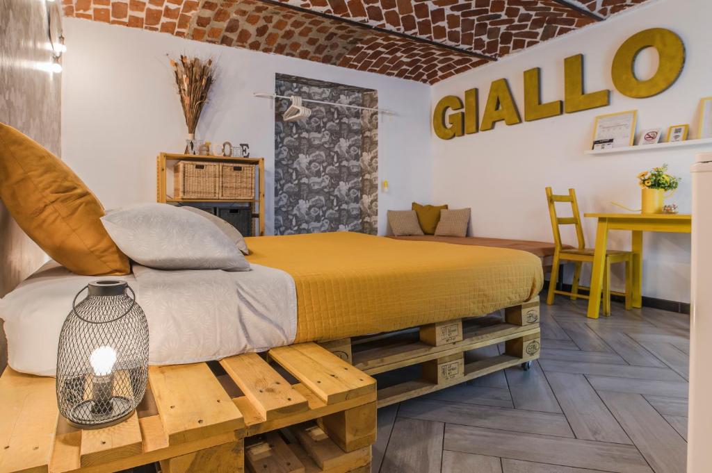 Łóżko lub łóżka w pokoju w obiekcie Il Martinetto Bed & Breakfast