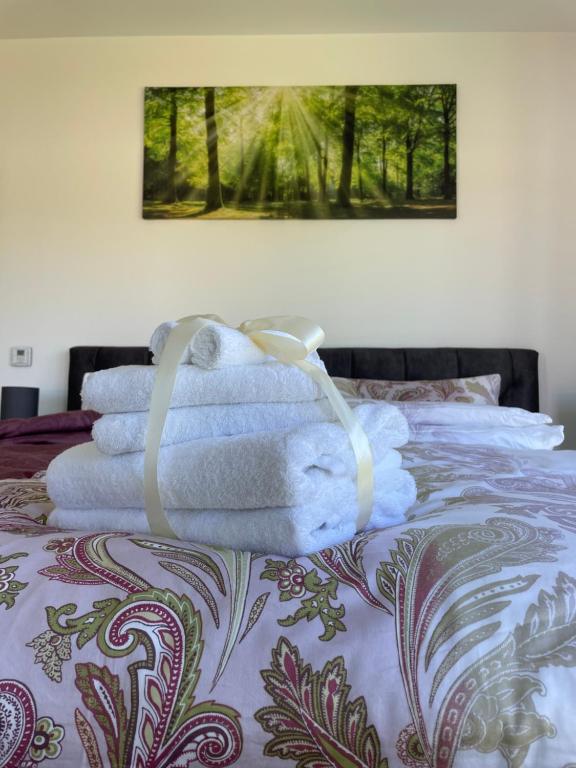Postel nebo postele na pokoji v ubytování Villa WanderLux