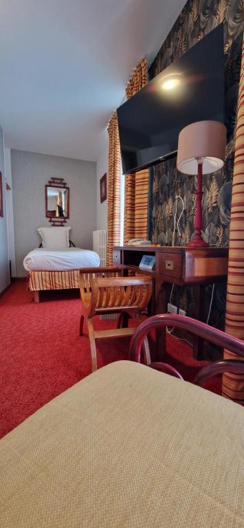 Posezení v ubytování Brit Hotel Essentiel Pontivy Robic