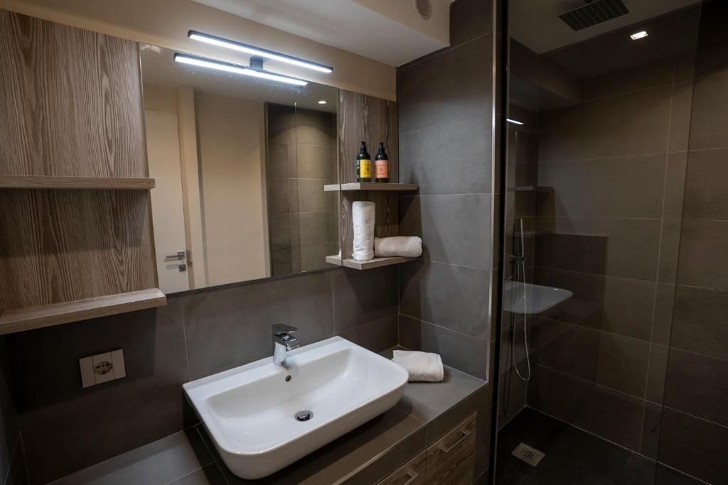 Koupelna v ubytování Peclet Appartements VTI