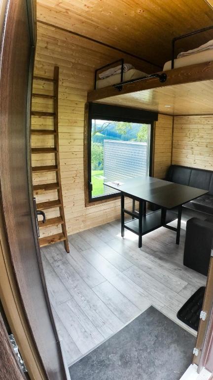 Posezení v ubytování Tiny House Birner Ertl