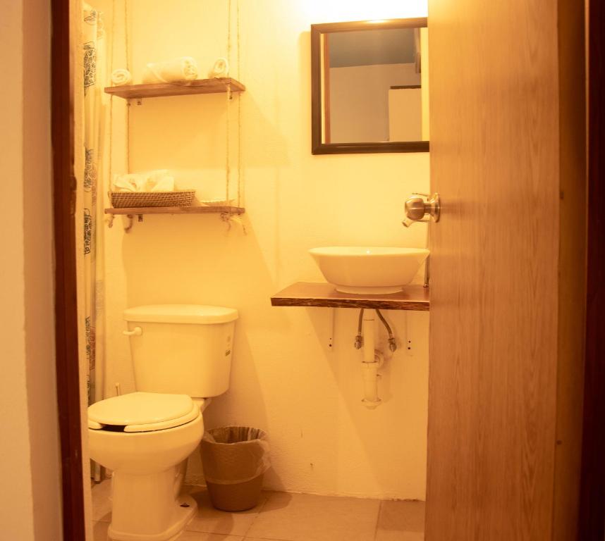 Koupelna v ubytování Hotelito El Cuyo