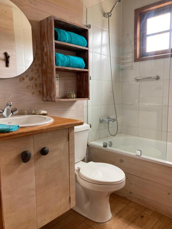 Koupelna v ubytování Hostal Sirena