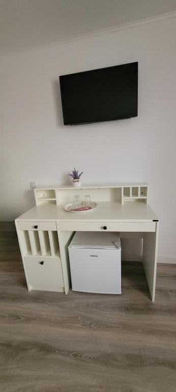 TV a/nebo společenská místnost v ubytování Casa Domnească