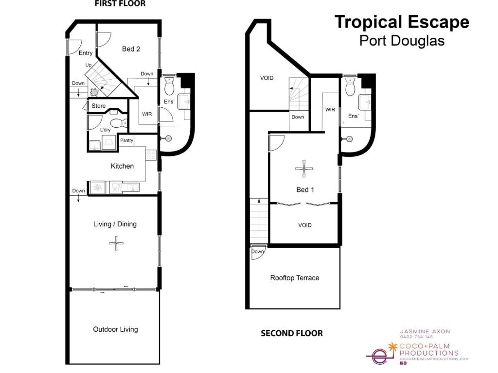 Půdorys ubytování Tropical Escape