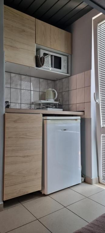 Kuchyň nebo kuchyňský kout v ubytování Bolek apartmany