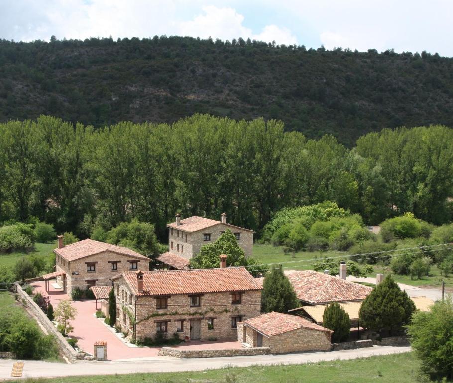 Letecký snímek ubytování Casa Rural la Laguna