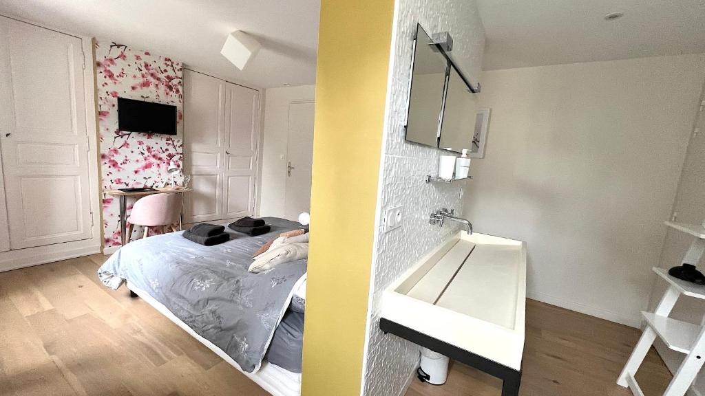 Posteľ alebo postele v izbe v ubytovaní Appartement Bossoreil 110m2 - 3 chambres