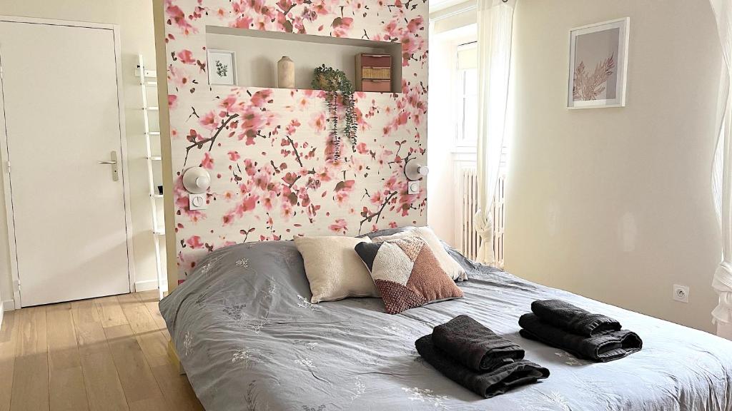 Posteľ alebo postele v izbe v ubytovaní Appartement Bossoreil 110m2 - 3 chambres