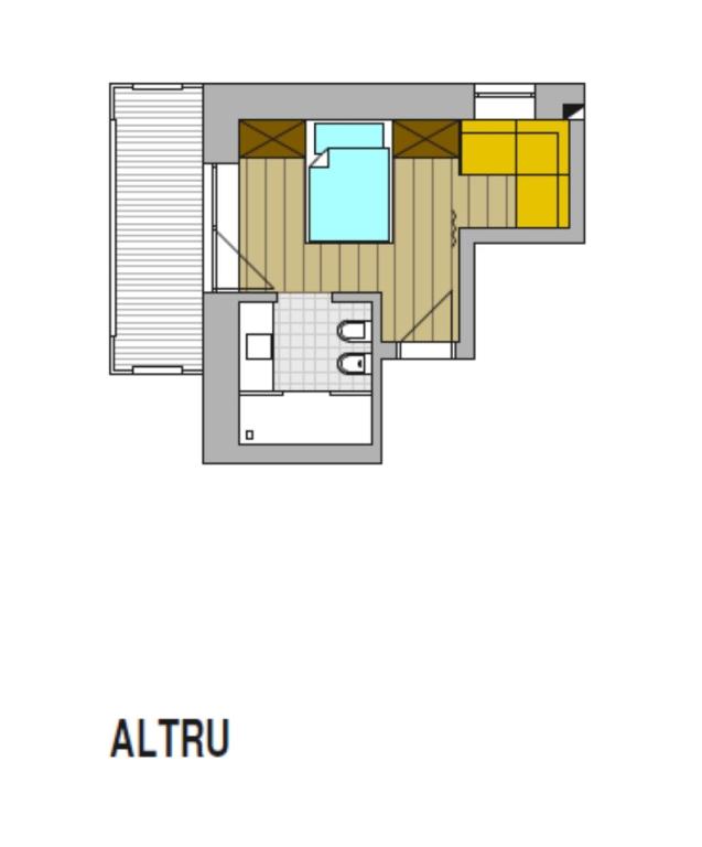 Půdorys ubytování Garni Residence Alnö - Adults Only