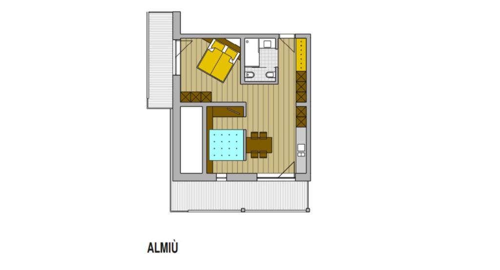 Půdorys ubytování Garni Residence Alnö - Adults Only