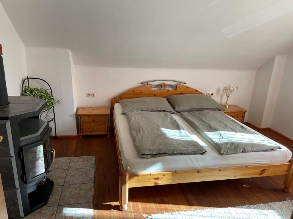 Postel nebo postele na pokoji v ubytování Ferienhaus Murtal
