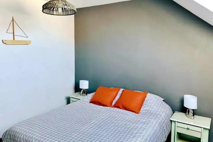 Postel nebo postele na pokoji v ubytování Gîte Escale Oceania en Baie de Somme à Ault, 50m de la mer