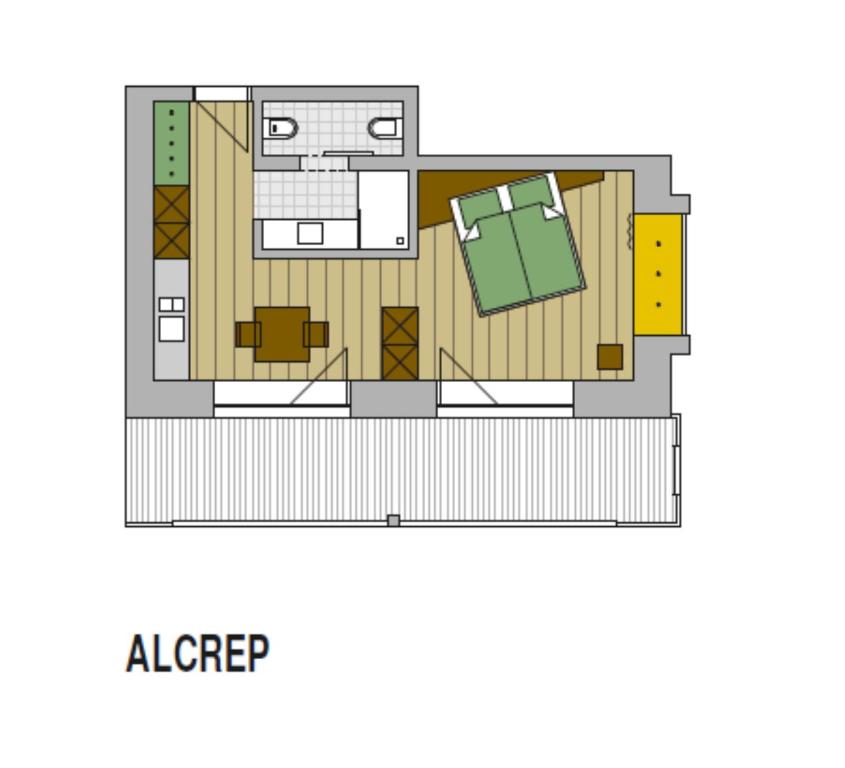 Půdorys ubytování Garni Residence Alnö - Adults Only