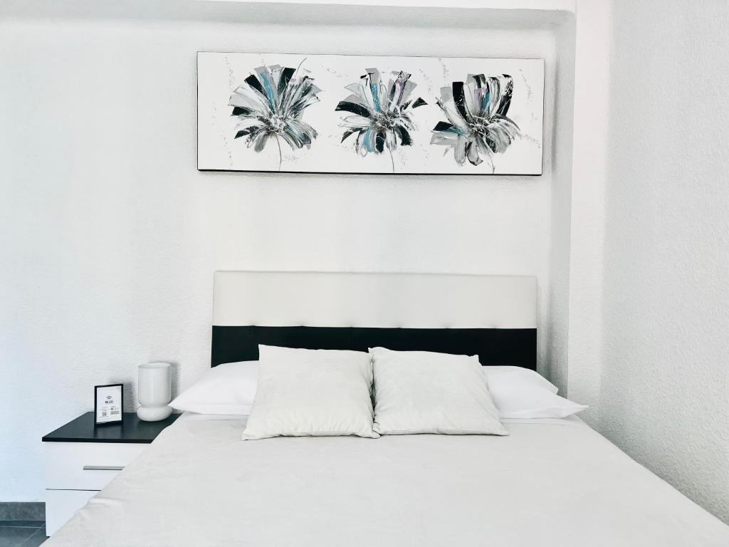 Postel nebo postele na pokoji v ubytování Central Prívate Room Valencia