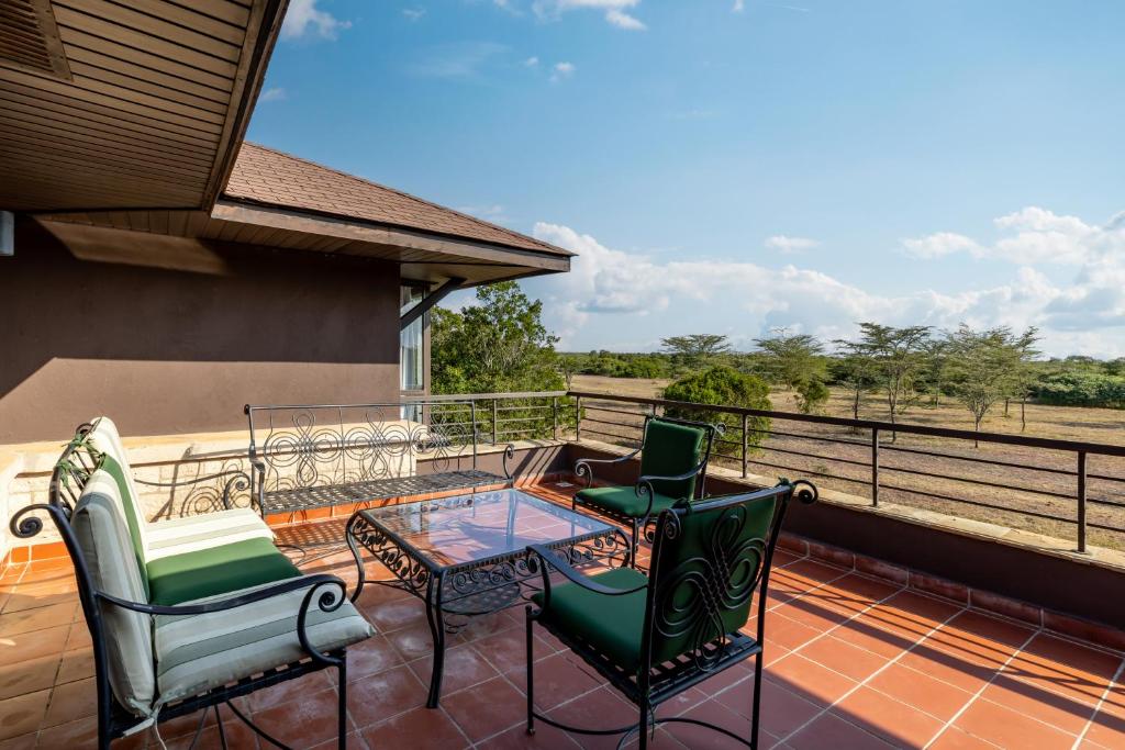 Balkón nebo terasa v ubytování Ol Pejeta Mansion