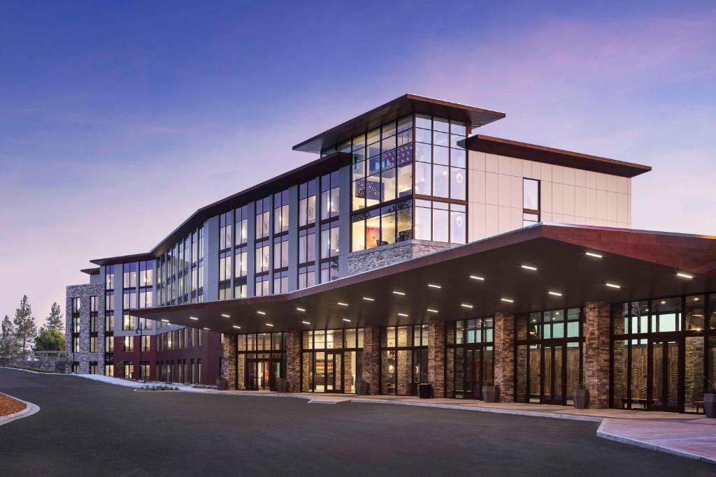 a large office building with a lot of windows at Red Hawk Resort & Casino in Placerville