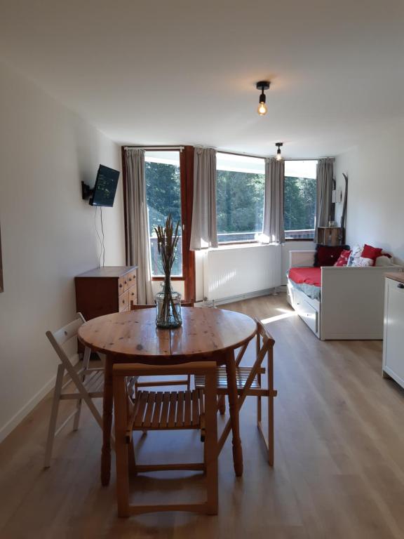 TV a/nebo společenská místnost v ubytování Chamrousse 1750 Roche Bérenger Le Panoramic 613 - Classé 3 étoiles