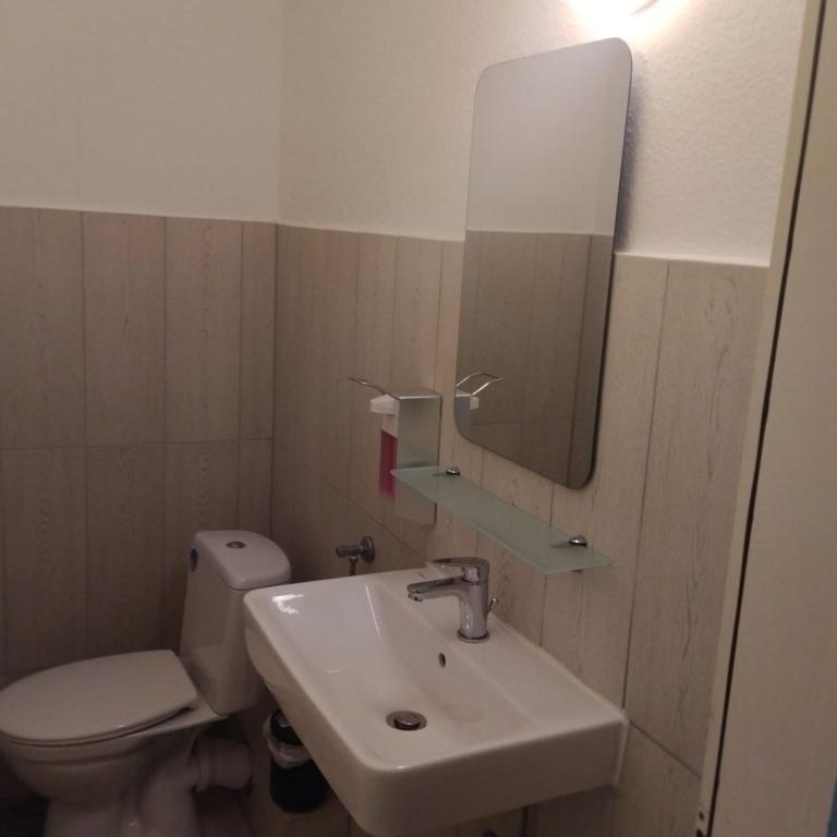Koupelna v ubytování Monteurzimmer in Hamburg West bei Hansezimmer