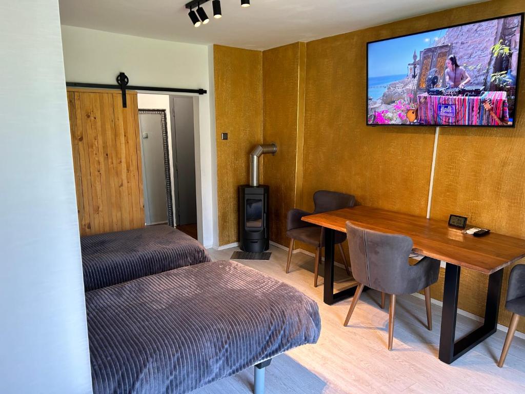 TV a/nebo společenská místnost v ubytování APARTMENT GAL