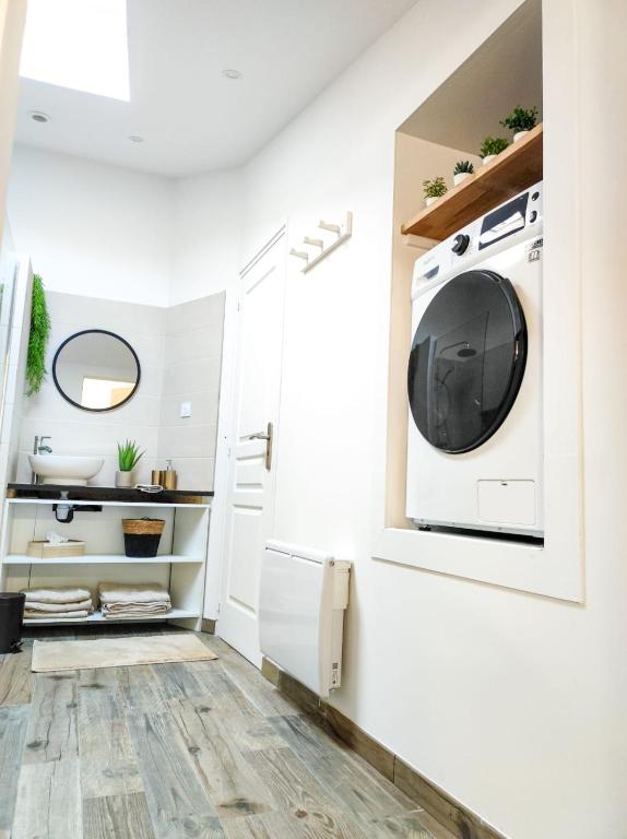 Kuchyň nebo kuchyňský kout v ubytování Sublime appartement hyper centre Hirson