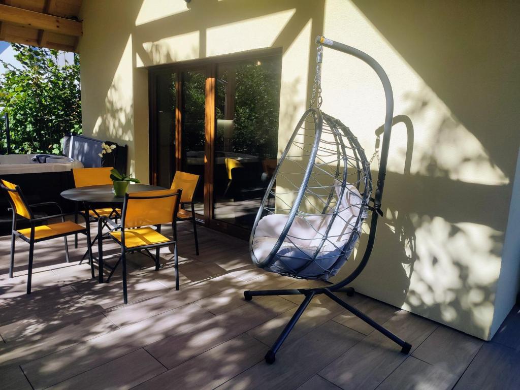 Posezení v ubytování Alsace Chalet & Spa Meyer-Krumb